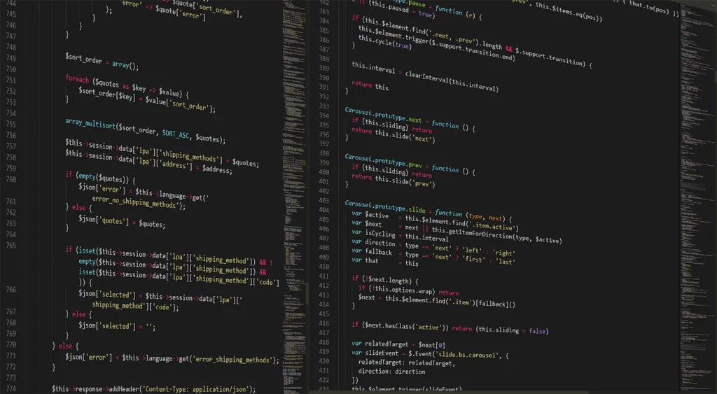 Developer writing JavaScript code for Intersection Observer lazy loading implementation